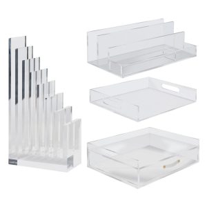 Acrylic Desk Accessories  |  Desk Organizers and Accessories At-Home Learning Supplies Desk Organizers & Accessories