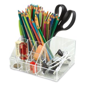 Clear Desktop Organizer  |  Desk Organizers and Accessories At-Home Learning Supplies Desk Organizers & Accessories