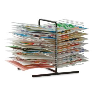 DoubleSided Tabletop Rack  |  Paper Drying Racks and Storage Art Studio Furniture Paper Drying Racks & Storage