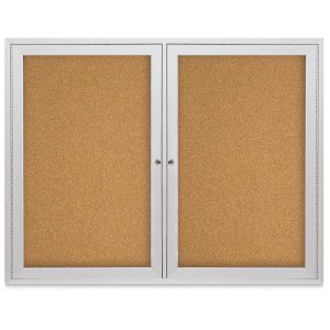 Enclosed Indoor/Outdoor Cork Bulletin Board  |  Display and Bulletin Boards Classroom Furniture Display & Bulletin Boards