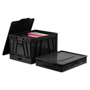 Folding Storage Crate  |  Storage Boxes and Containers At-Home Learning Supplies Storage Boxes & Containers