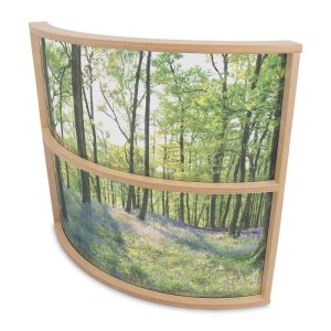 Nature View Curved Divider Panel  |  Room Dividers Art Studio Furniture Room Dividers