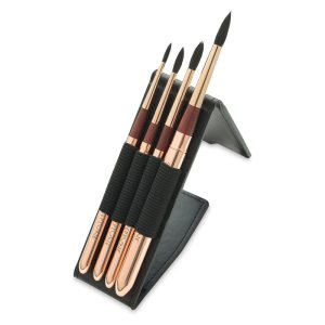 Neptune Series 4750 Synthetic Squirrel Travel Brushes and Set  |  Travel and Pocket Paint Brushes Outdoor Studio & Plein Air Travel & Pocket Paint Brushes