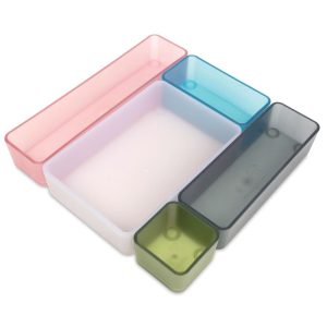 Restak Recycled Stacking Organizers  |  Storage Bins and Trays At-Home Learning Supplies Storage Bins & Trays