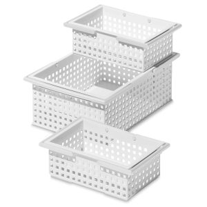 Stacking Totes  |  Storage Bins and Trays At-Home Learning Supplies Storage Bins & Trays