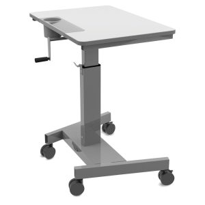 Student C Sit Stand Desk with Crank Handle  |  Classroom Tables and Desks Classroom Furniture Classroom Tables & Desks