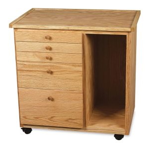 Studio 5 Drawer Taboret with Cubby  |  Taborets Art Studio Furniture Rolling & Utility Carts