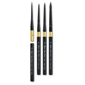 Black Velvet Voyage Travel Brushes and Set  |  Travel and Pocket Paint Brushes Outdoor Studio & Plein Air Travel & Pocket Paint Brushes